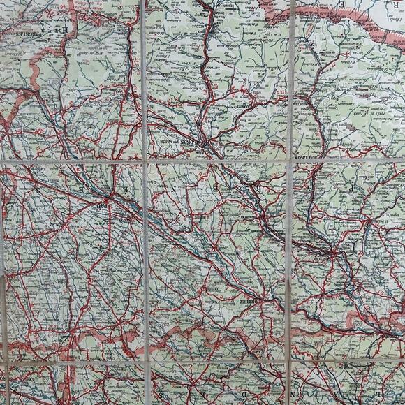Antique 1920s French Road Map – Pyrenees Section Ouest by A. Taride - Picture 2 of 5